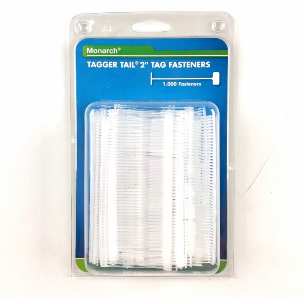 Monarch Tagger Tail 2 Inches Tag Fasteners, 1000 Pieces